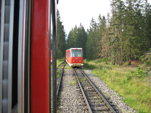 Way up by funicular